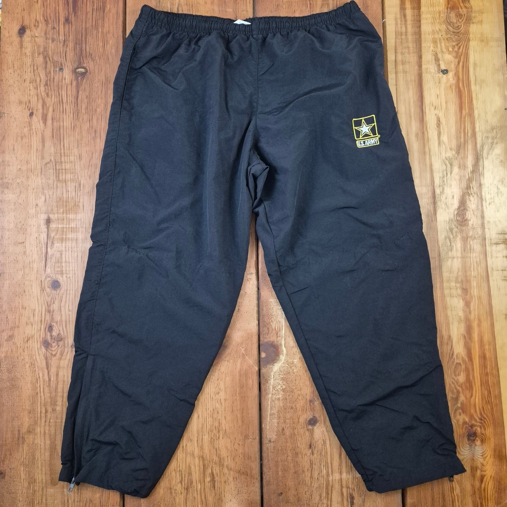 Genuine US Army Physical Fitness Uniform Pants Black Nylon Track XL/S
PT Gear